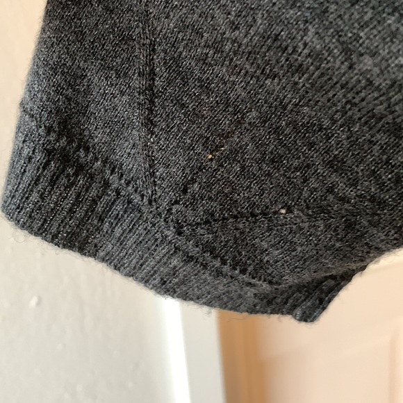 Max Studio Dark Grey Soybean Cashmere Blend Cardigan - size small - Picture 5 of 12